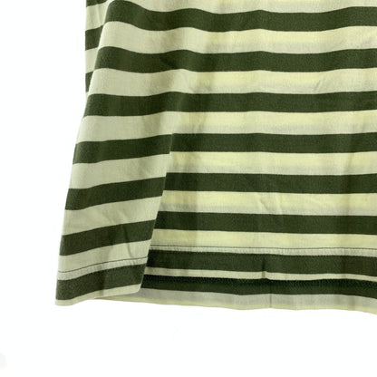 【中古品】【メンズ】 STUSSY ステューシー ボーダー 半袖Tシャツ 142-261020-vt-84-fuzh サイズ：M カラー：カーキ 万代Net店