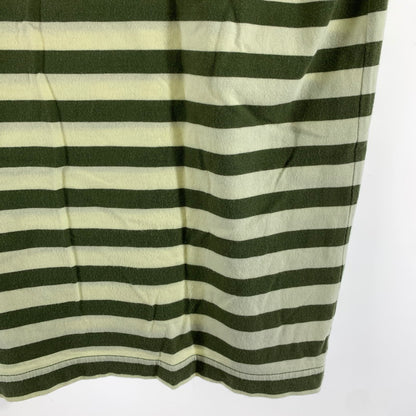 【中古品】【メンズ】 STUSSY ステューシー ボーダー 半袖Tシャツ 142-261020-vt-84-fuzh サイズ：M カラー：カーキ 万代Net店