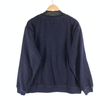 【中古品】【メンズ】 HYSTERIC GLAMOUR ヒステリックグラマー 02263AH05 UP DOWN GIRL PULLOVER スウェット 古着 140-261010-gm-28-fuzh サイズ：L カラー：ネイビー 万代Net店