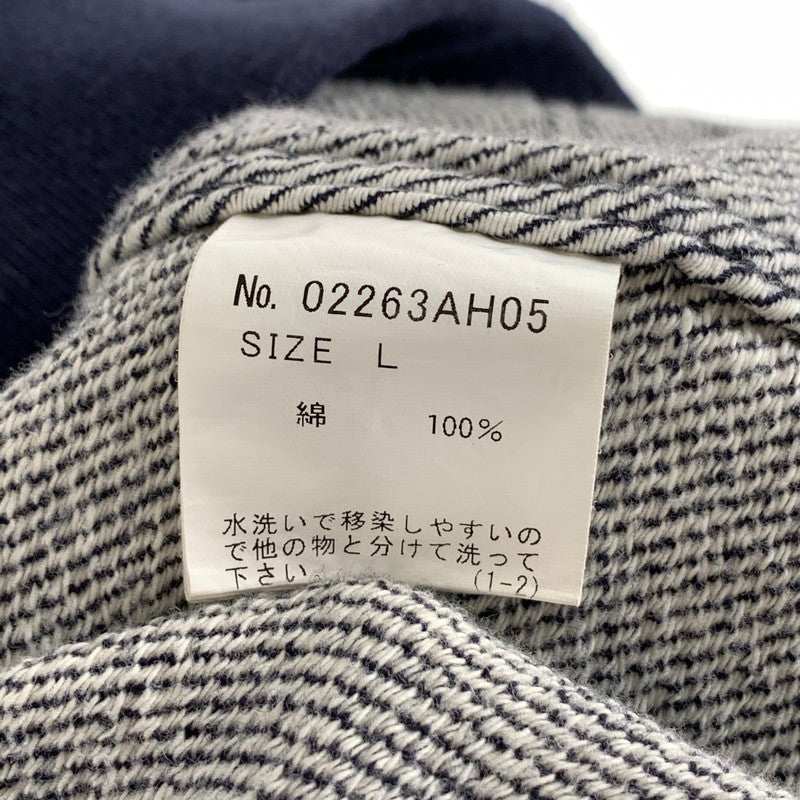 【中古品】【メンズ】 HYSTERIC GLAMOUR ヒステリックグラマー 02263AH05 UP DOWN GIRL PULLOVER スウェット 古着 140-261010-gm-28-fuzh サイズ：L カラー：ネイビー 万代Net店