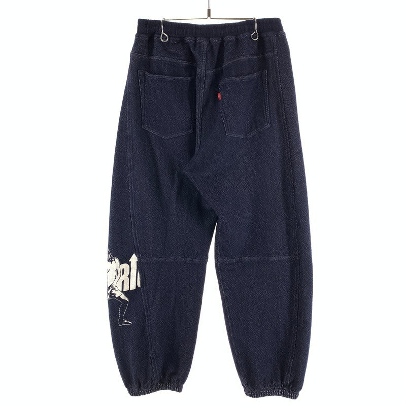 【中古品】【メンズ】 HYSTERIC GLAMOUR ヒステリックグラマー 02263AP11 UP DOWN GIRL EASY PANTS イージーパンツ ボトムス 151-261010-gm-27-fuzh サイズ：L カラー：ネイビー 万代Net店