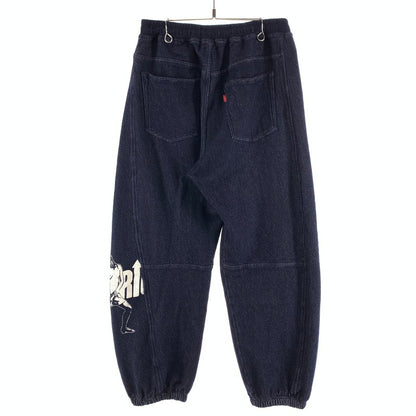 【中古品】【メンズ】 HYSTERIC GLAMOUR ヒステリックグラマー 02263AP11 UP DOWN GIRL EASY PANTS イージーパンツ ボトムス 151-261010-gm-27-fuzh サイズ：L カラー：ネイビー 万代Net店