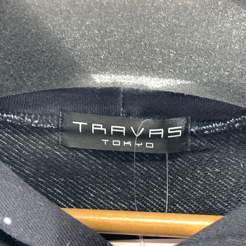【中古品】【レディース】 TRAVAS TOKYO トラヴァストーキョー パーカー オーバーサイズ フーディー 170-261010-gm-20-fuzh サイズ：F カラー：ブラック 万代Net店