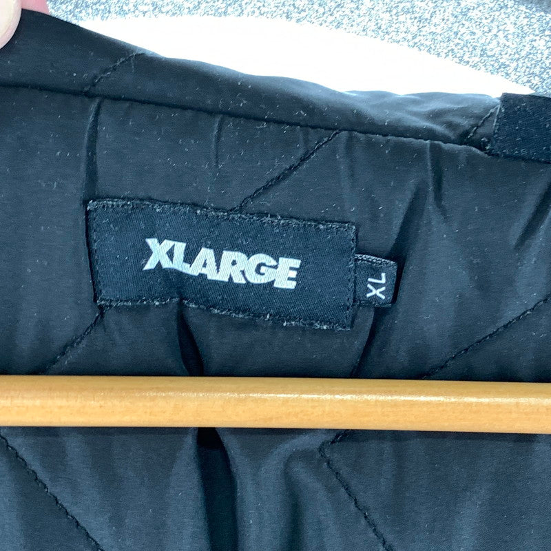 【中古品】【メンズ】 XLARGE エクストララージ 101213021005 NYLON PUFFER JACKET ナイロンパッファージャケット ブルゾン 142-261010-gm-17-fuzh サイズ：XL カラー：ブラック 万代Net店