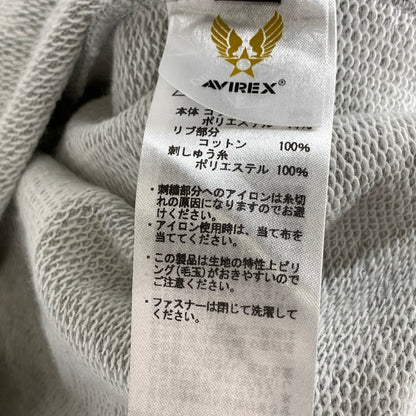 【中古品】【メンズ】 AVIREX アヴィレックス 783-6931001 SIGNATURE VERSITY LOGO ZIP HOODIE ジップアップパーカー フーディー 145-261010-gm-15-fuzh サイズ：XL カラー：グレー 万代Net店