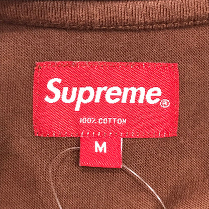 【中古品】【メンズ】 SUPREME シュプリーム 19SS GRADIENT LOGO TEE 刺繍ロゴ 半袖 Tシャツ カラーBROWN SIZE:M MCMXCIV 149-261023-ky-04-fuzh 万代Net店