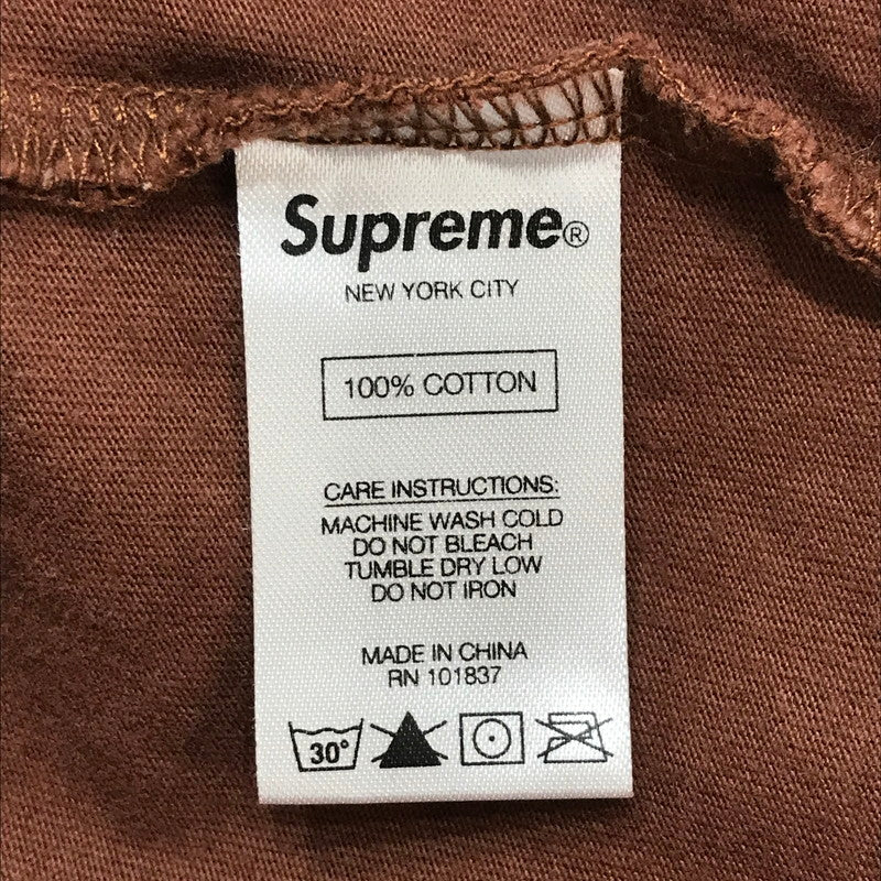 【中古品】【メンズ】 SUPREME シュプリーム 19SS GRADIENT LOGO TEE 刺繍ロゴ 半袖 Tシャツ カラーBROWN SIZE:M MCMXCIV 149-261023-ky-04-fuzh 万代Net店