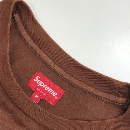 【中古品】【メンズ】 SUPREME シュプリーム 19SS GRADIENT LOGO TEE 刺繍ロゴ 半袖 Tシャツ カラーBROWN SIZE:M MCMXCIV 149-261023-ky-04-fuzh 万代Net店