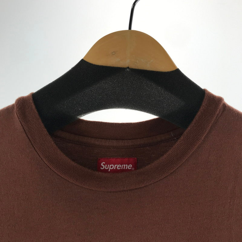 【中古品】【メンズ】 SUPREME シュプリーム 19SS GRADIENT LOGO TEE 刺繍ロゴ 半袖 Tシャツ カラーBROWN SIZE:M MCMXCIV 149-261023-ky-04-fuzh 万代Net店