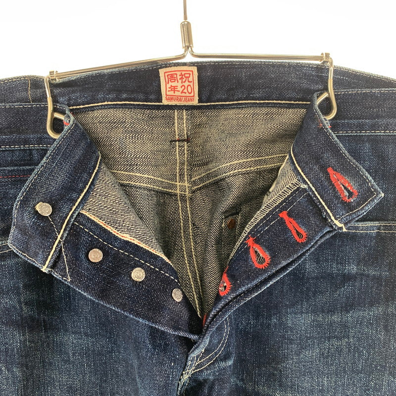 【中古品】【メンズ】 SAMURAI JEANS サムライジーンズ S5000VX DENIM PANTS 20周年記念 デニム パンツ ジーンズ ボトムス 古着 156-261012-mh-15-fuzh サイズ：W34 カラー：インディゴ 万代Net店