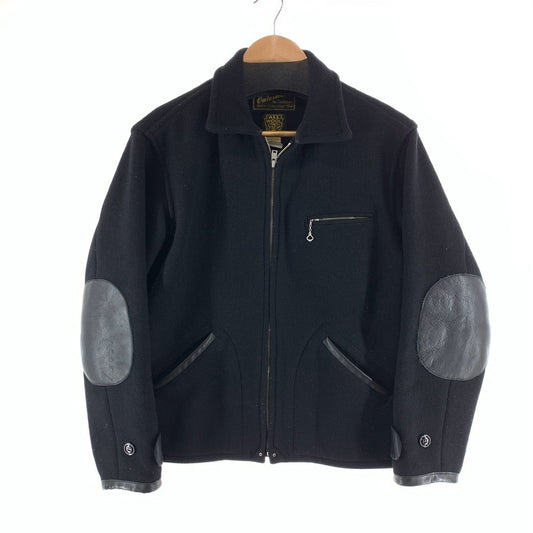 【中古品】【メンズ】 CUSHMAN クッシュマン ジャケット アウター ブルゾン 古着 ウール100% 145-261018-gm-11-fuzh サイズ：L カラー：ブラック 万代Net店