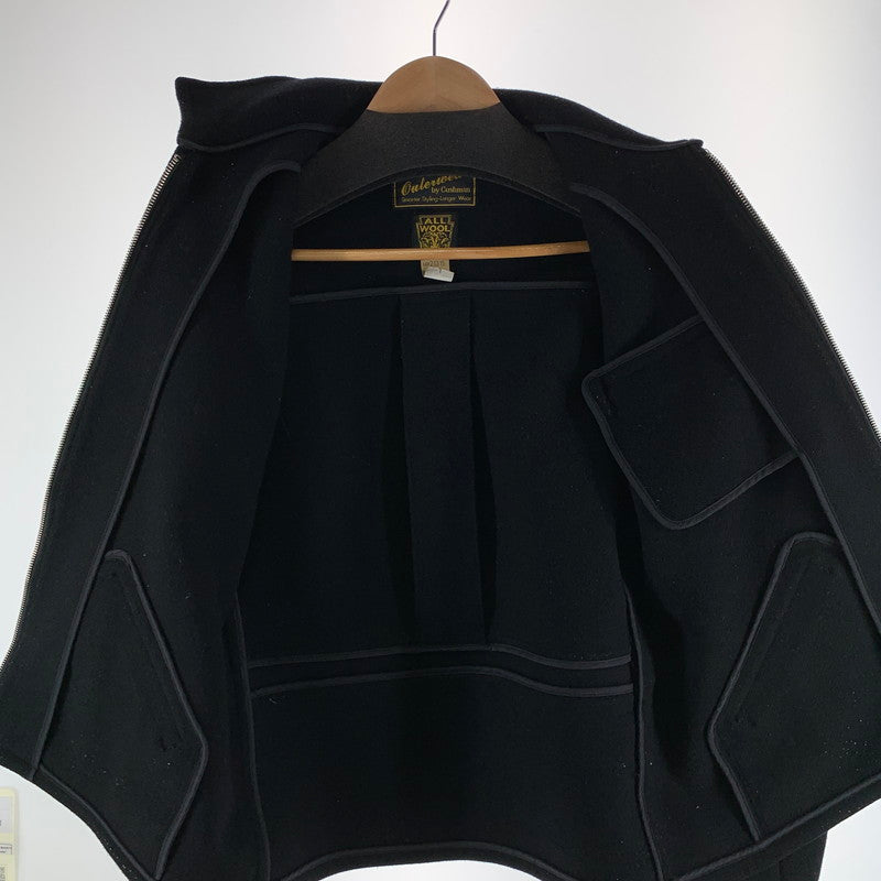 【中古品】【メンズ】 CUSHMAN クッシュマン ジャケット アウター ブルゾン 古着 ウール100% 145-261018-gm-11-fuzh サイズ：L カラー：ブラック 万代Net店