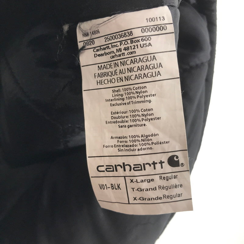 【中古品】【メンズ】 CARHARTT カーハート ダックベスト BLACK ベスト 145-261012-io-07-fuzh サイズ：XL カラー：ブラック 万代Net店