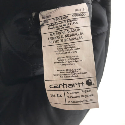【中古品】【メンズ】 CARHARTT カーハート ダックベスト BLACK ベスト 145-261012-io-07-fuzh サイズ：XL カラー：ブラック 万代Net店