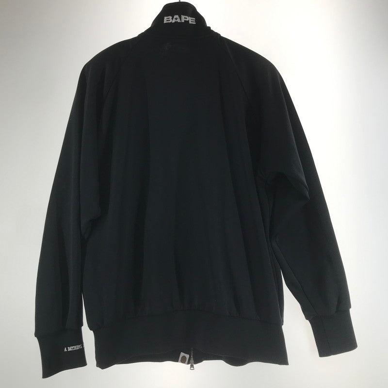 【中古品】【メンズ】 A BATHING APE アベイシングエイプ トラックジャケット BLACK アウター 上着 ※毛玉あり 142-261012-io-04-fuzh サイズ：M カラー：ブラック 万代Net店