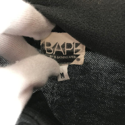【中古品】【メンズ】 A BATHING APE アベイシングエイプ トラックジャケット BLACK アウター 上着 ※毛玉あり 142-261012-io-04-fuzh サイズ：M カラー：ブラック 万代Net店