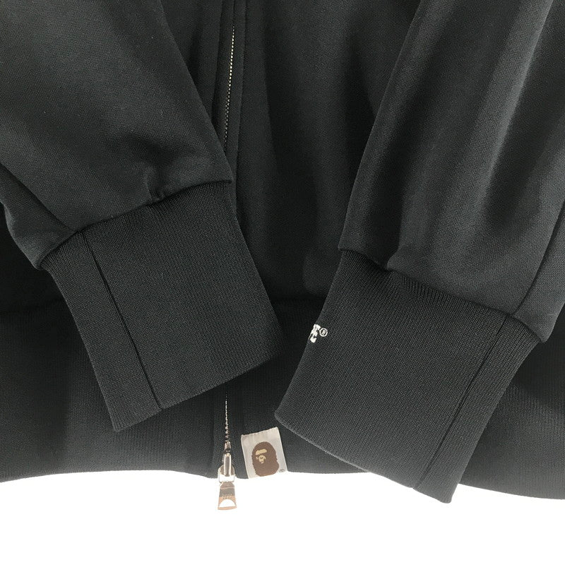 【中古品】【メンズ】 A BATHING APE アベイシングエイプ トラックジャケット BLACK アウター 上着 ※毛玉あり 142-261012-io-04-fuzh サイズ：M カラー：ブラック 万代Net店