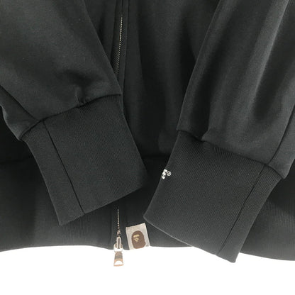 【中古品】【メンズ】 A BATHING APE アベイシングエイプ トラックジャケット BLACK アウター 上着 ※毛玉あり 142-261012-io-04-fuzh サイズ：M カラー：ブラック 万代Net店