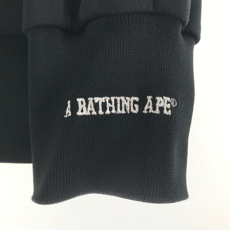 【中古品】【メンズ】 A BATHING APE アベイシングエイプ トラックジャケット BLACK アウター 上着 ※毛玉あり 142-261012-io-04-fuzh サイズ：M カラー：ブラック 万代Net店