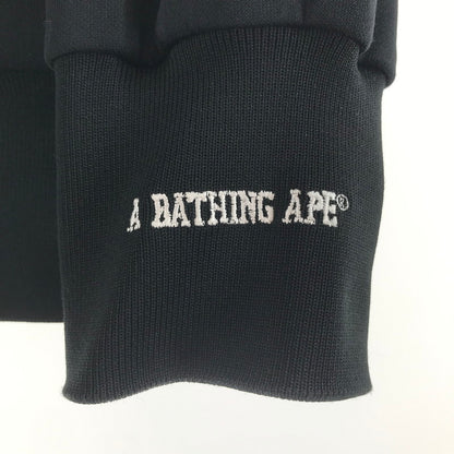 【中古品】【メンズ】 A BATHING APE アベイシングエイプ トラックジャケット BLACK アウター 上着 ※毛玉あり 142-261012-io-04-fuzh サイズ：M カラー：ブラック 万代Net店