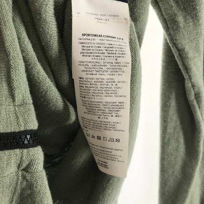 【中古品】【メンズ】 STONE ISLAND ストーンアイランド 701551880 ZIP CARDIGAN ジップカーディガン KHAKI ※シミ・汚れあり 141-261012-io-05-fuzh サイズ：L カラー：カーキ 万代Net店
