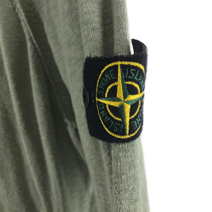 【中古品】【メンズ】 STONE ISLAND ストーンアイランド 701551880 ZIP CARDIGAN ジップカーディガン KHAKI ※シミ・汚れあり 141-261012-io-05-fuzh サイズ：L カラー：カーキ 万代Net店