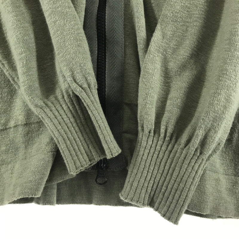 【中古品】【メンズ】 STONE ISLAND ストーンアイランド 701551880 ZIP CARDIGAN ジップカーディガン KHAKI ※シミ・汚れあり 141-261012-io-05-fuzh サイズ：L カラー：カーキ 万代Net店