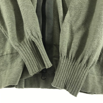 【中古品】【メンズ】 STONE ISLAND ストーンアイランド 701551880 ZIP CARDIGAN ジップカーディガン KHAKI ※シミ・汚れあり 141-261012-io-05-fuzh サイズ：L カラー：カーキ 万代Net店