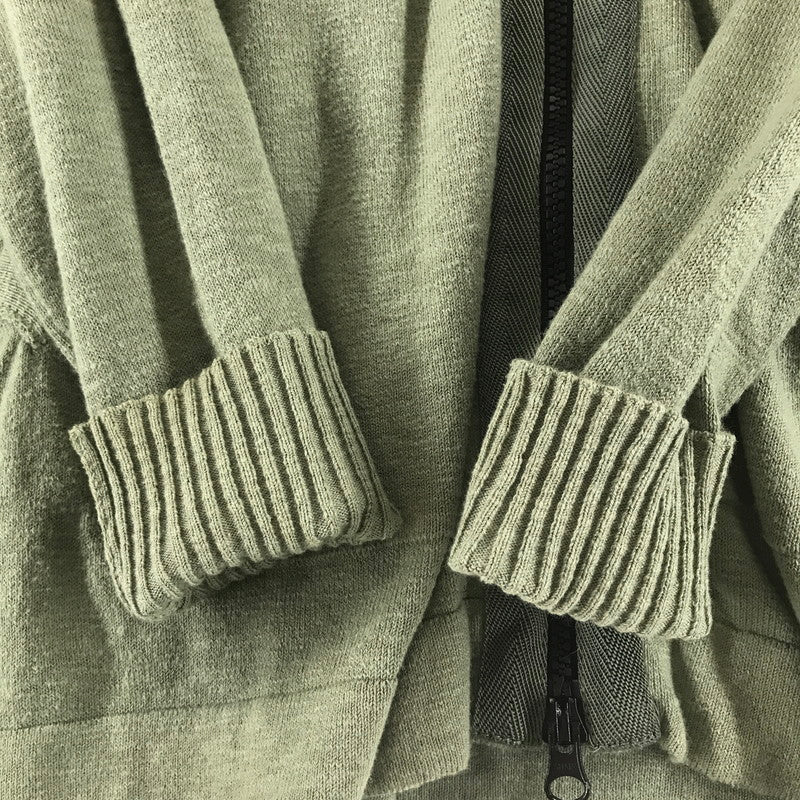 【中古品】【メンズ】 STONE ISLAND ストーンアイランド 701551880 ZIP CARDIGAN ジップカーディガン KHAKI ※シミ・汚れあり 141-261012-io-05-fuzh サイズ：L カラー：カーキ 万代Net店