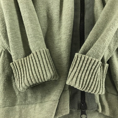 【中古品】【メンズ】 STONE ISLAND ストーンアイランド 701551880 ZIP CARDIGAN ジップカーディガン KHAKI ※シミ・汚れあり 141-261012-io-05-fuzh サイズ：L カラー：カーキ 万代Net店
