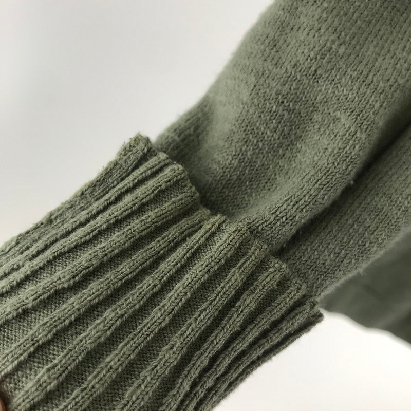 【中古品】【メンズ】 STONE ISLAND ストーンアイランド 701551880 ZIP CARDIGAN ジップカーディガン KHAKI ※シミ・汚れあり 141-261012-io-05-fuzh サイズ：L カラー：カーキ 万代Net店