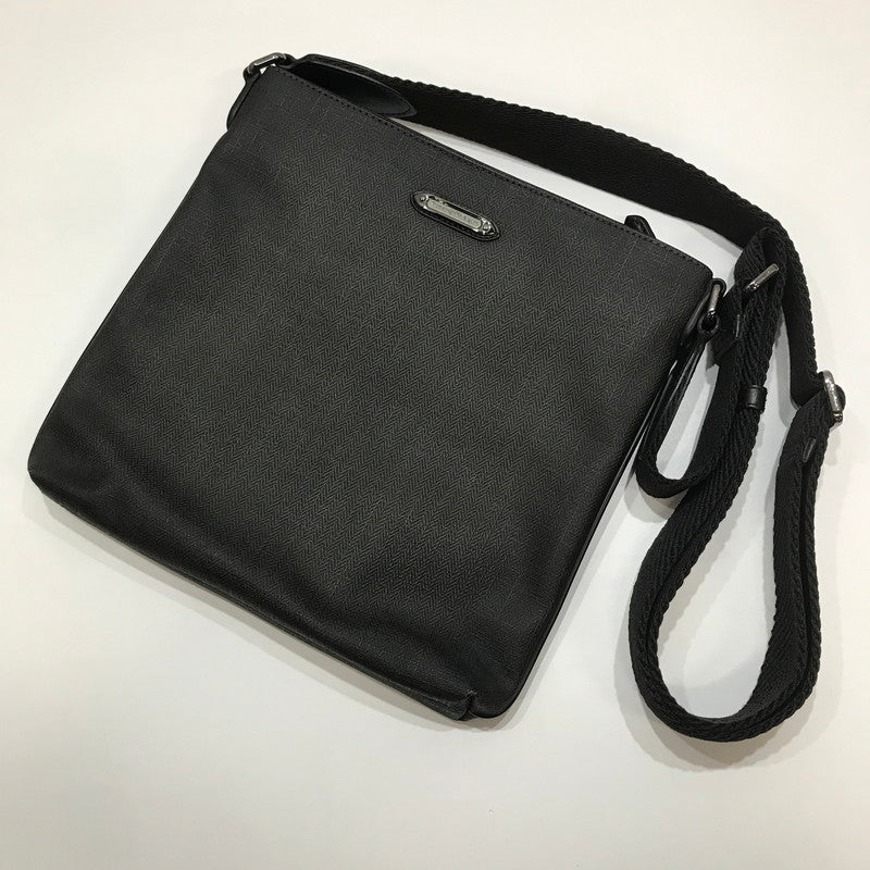 【中古品】【メンズ】 ERMENEGILDO ZEGNA エルメネジルド ゼニア ショルダーバッグ カバン バッグ かばん BLACK 保存袋付属 ※角スレあり 188-261013-io-03-fuzh カラー：ブラック 万代Net店