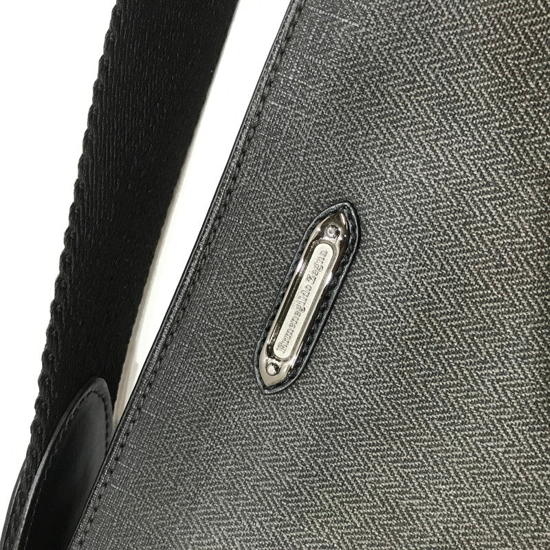 【中古品】【メンズ】 ERMENEGILDO ZEGNA エルメネジルド ゼニア ショルダーバッグ カバン バッグ かばん BLACK 保存袋付属 ※角スレあり 188-261013-io-03-fuzh カラー：ブラック 万代Net店