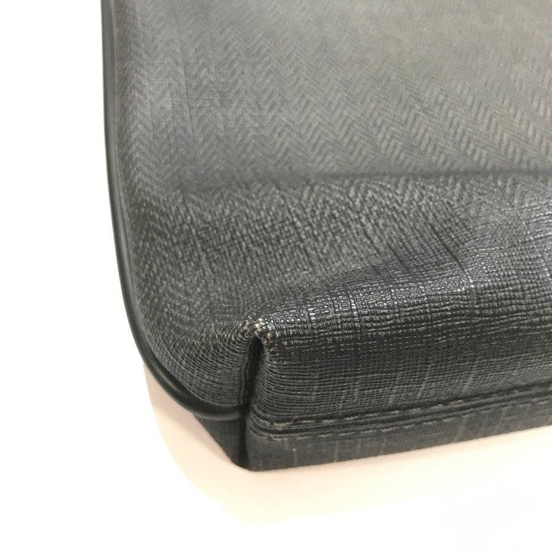 【中古品】【メンズ】 ERMENEGILDO ZEGNA エルメネジルド ゼニア ショルダーバッグ カバン バッグ かばん BLACK 保存袋付属 ※角スレあり 188-261013-io-03-fuzh カラー：ブラック 万代Net店