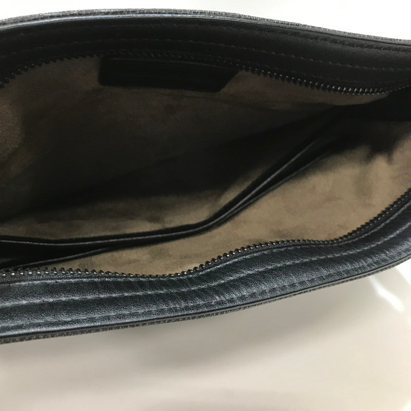 【中古品】【メンズ】 ERMENEGILDO ZEGNA エルメネジルド ゼニア ショルダーバッグ カバン バッグ かばん BLACK 保存袋付属 ※角スレあり 188-261013-io-03-fuzh カラー：ブラック 万代Net店