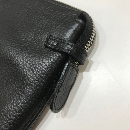 【中古品】【メンズ】 MONT BLANK モンブラン クラッチバッグ カバン かばん バッグ BLACK LEATHER CH118 ※使用感あり 188-261013-io-01-fuzh カラー：ブラック 万代Net店