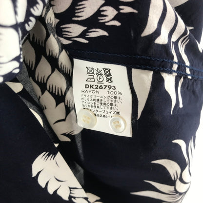 【中古品】【メンズ】 DUKE KAHANAMOKU デューク・カハナモク COTTON HAWAIIAN LS SHIRT コットン ハワイアン 長袖シャツ NAVY.PINEAPPLE 145-261013-io-12-fuzh サイズ：M カラー：ネイビー 万代Net店