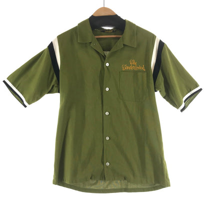 【中古品】【メンズ】 TENDERLOIN テンダーロイン WORK SS SHIRT ワークシャツ 半袖シャツ OLIVE チェーンステッチ 142-261013-io-09-fuzh サイズ：S カラー：オリーブ 万代Net店