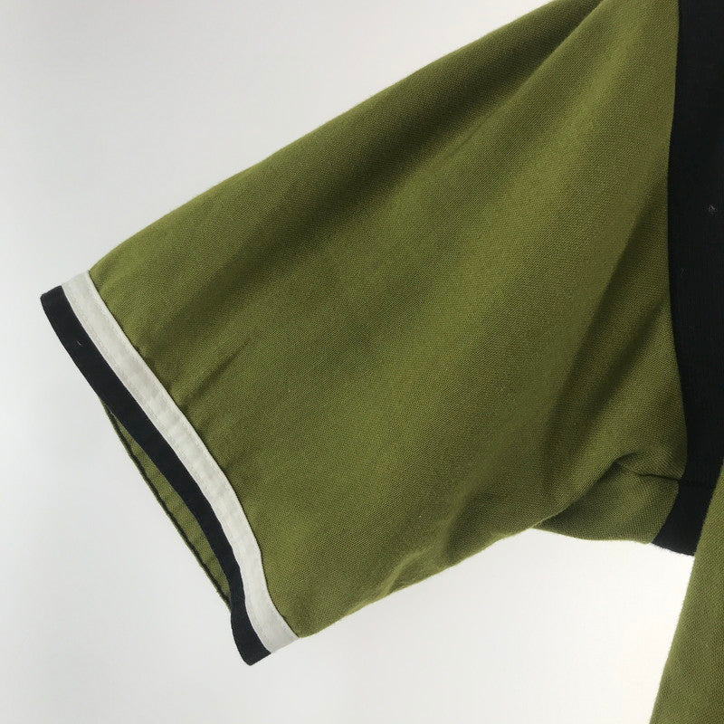 【中古品】【メンズ】 TENDERLOIN テンダーロイン WORK SS SHIRT ワークシャツ 半袖シャツ OLIVE チェーンステッチ 142-261013-io-09-fuzh サイズ：S カラー：オリーブ 万代Net店