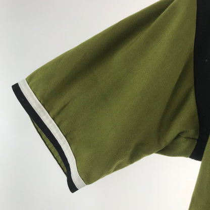 【中古品】【メンズ】 TENDERLOIN テンダーロイン WORK SS SHIRT ワークシャツ 半袖シャツ OLIVE チェーンステッチ 142-261013-io-09-fuzh サイズ：S カラー：オリーブ 万代Net店