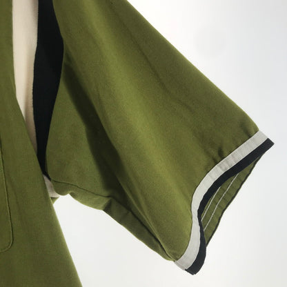 【中古品】【メンズ】 TENDERLOIN テンダーロイン WORK SS SHIRT ワークシャツ 半袖シャツ OLIVE チェーンステッチ 142-261013-io-09-fuzh サイズ：S カラー：オリーブ 万代Net店