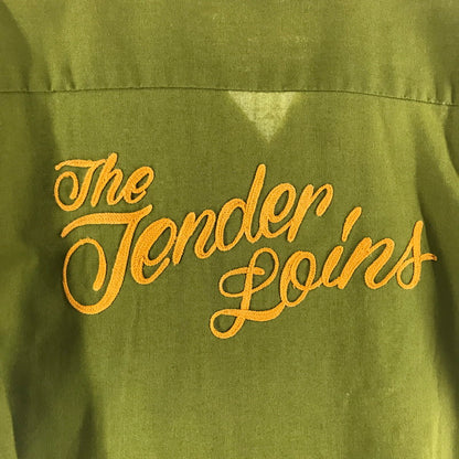 【中古品】【メンズ】 TENDERLOIN テンダーロイン WORK SS SHIRT ワークシャツ 半袖シャツ OLIVE チェーンステッチ 142-261013-io-09-fuzh サイズ：S カラー：オリーブ 万代Net店