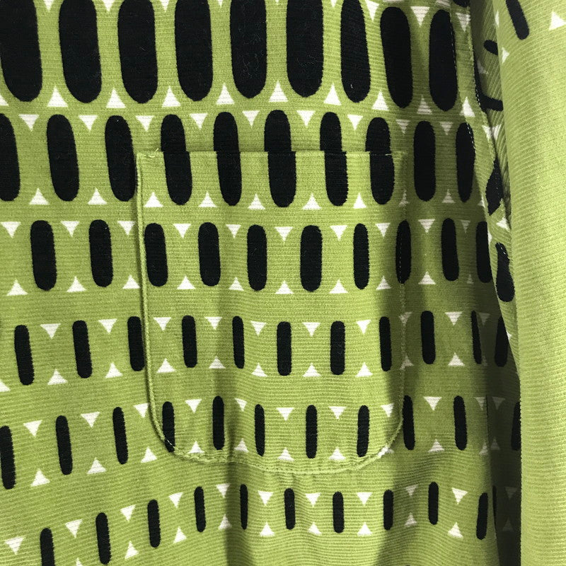 【中古品】【メンズ】 STYLE EYES CORDUROY SHIRT スタイルアイズ 東洋エンタープライズ コーデュロイシャツ GREEN 黒ドット ポケット 145-261013-io-10-fuzh サイズ：L カラー：グリーン 万代Net店