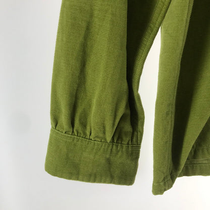 【中古品】【メンズ】 STYLE EYES CORDUROY SHIRT スタイルアイズ 東洋エンタープライズ コーデュロイシャツ GREEN 黒ドット ポケット 145-261013-io-10-fuzh サイズ：L カラー：グリーン 万代Net店