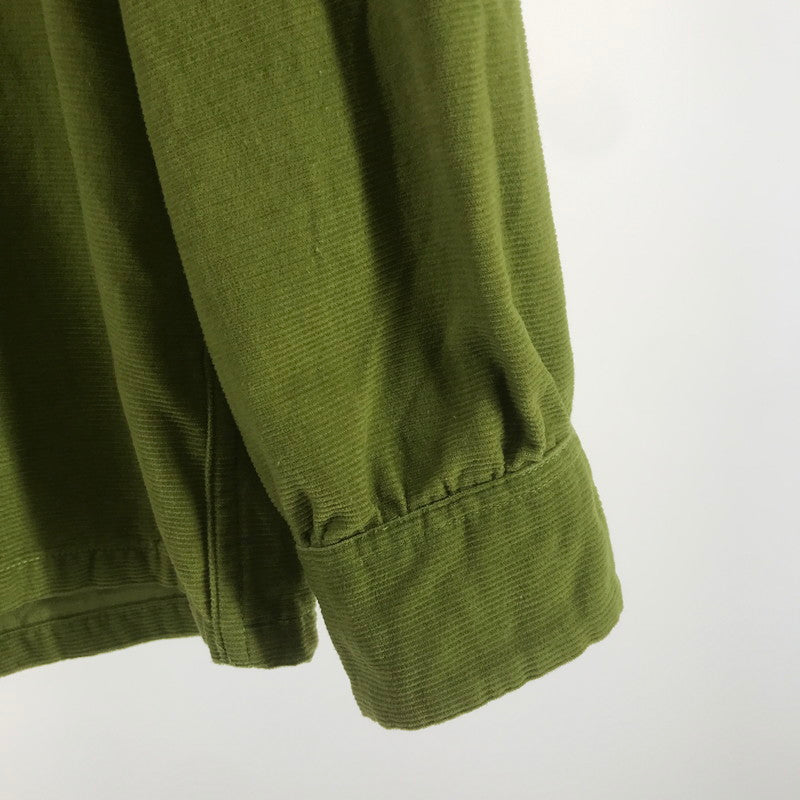 【中古品】【メンズ】 STYLE EYES CORDUROY SHIRT スタイルアイズ 東洋エンタープライズ コーデュロイシャツ GREEN 黒ドット ポケット 145-261013-io-10-fuzh サイズ：L カラー：グリーン 万代Net店
