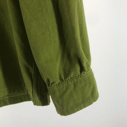 【中古品】【メンズ】 STYLE EYES CORDUROY SHIRT スタイルアイズ 東洋エンタープライズ コーデュロイシャツ GREEN 黒ドット ポケット 145-261013-io-10-fuzh サイズ：L カラー：グリーン 万代Net店
