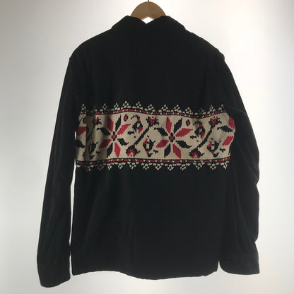 【中古品】【メンズ】 STYLE EYES CORDUROY SHIRT スタイルアイズ 東洋エンタープライズ コーデュロイシャツ BLACK.雪柄 145-261013-io-11-fuzh サイズ：L カラー：ブラック 万代Net店
