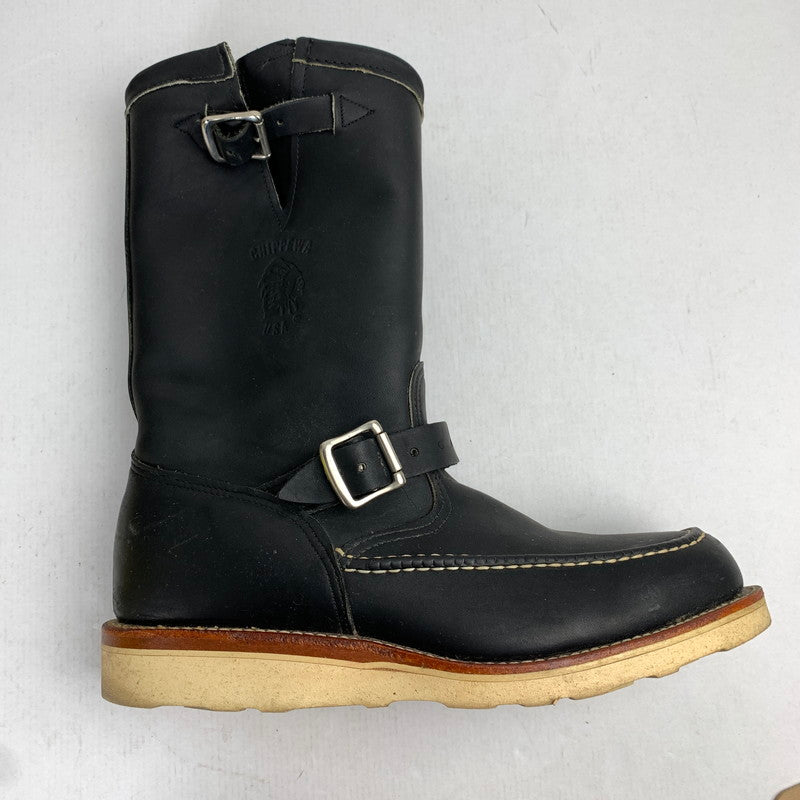 【中古品】【メンズ】 CHIPPEWA チペワ 97878 エンジニアブーツ 箱付属 靴 164-261013-ny-01-fuzh サイズ：10E カラー：ブラック 万代Net店