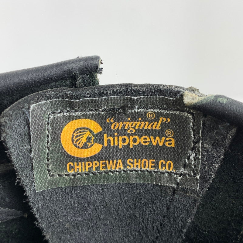 【中古品】【メンズ】 CHIPPEWA チペワ 97878 エンジニアブーツ 箱付属 靴 164-261013-ny-01-fuzh サイズ：10E カラー：ブラック 万代Net店