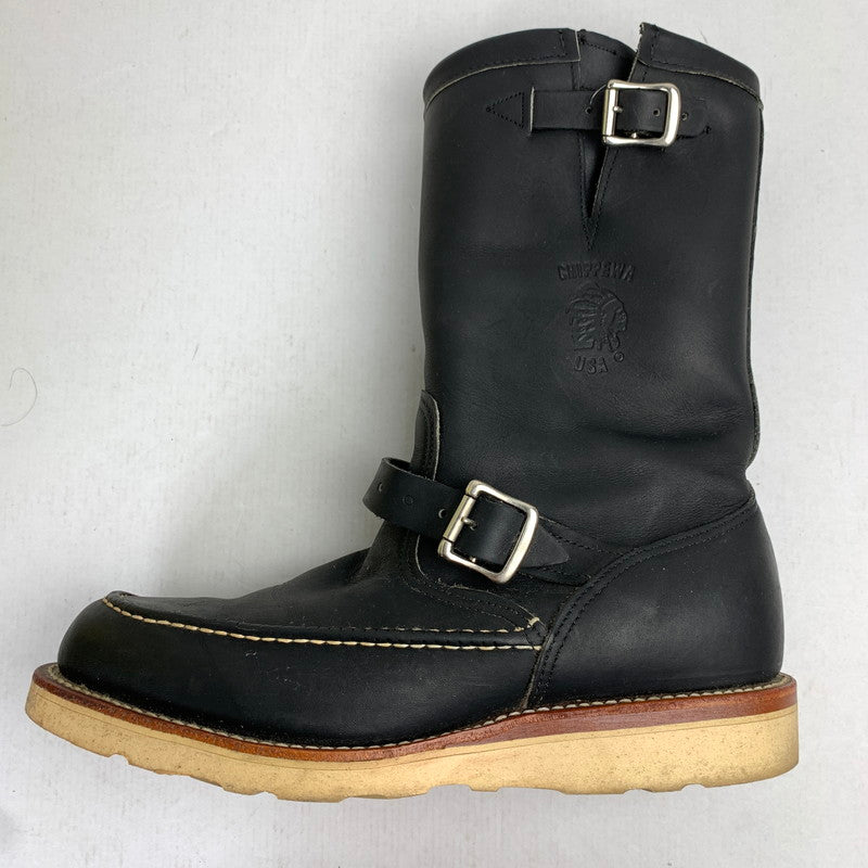 【中古品】【メンズ】 CHIPPEWA チペワ 97878 エンジニアブーツ 箱付属 靴 164-261013-ny-01-fuzh サイズ：10E カラー：ブラック 万代Net店